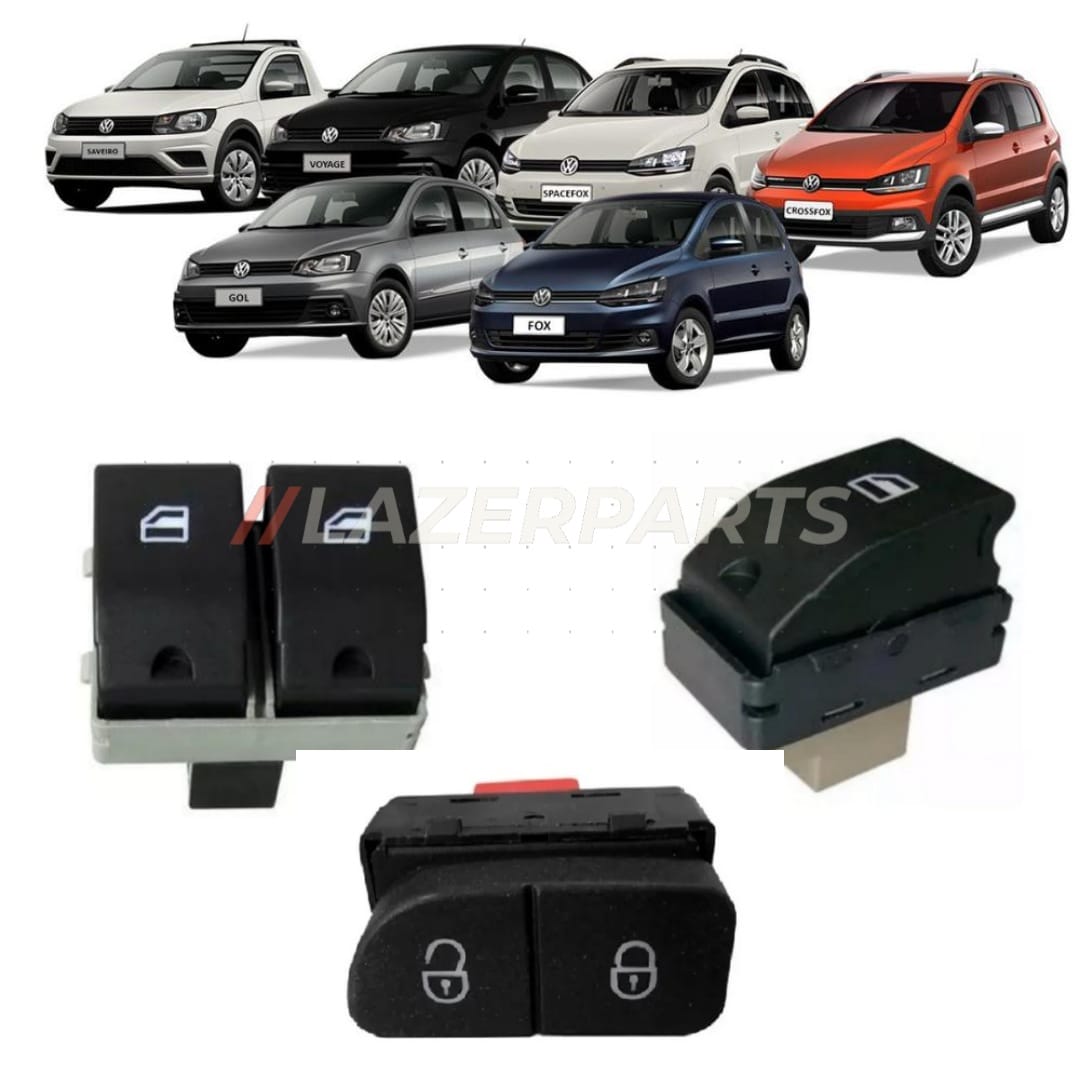 Botones para ventanillas Volkswagen Gol Sedan